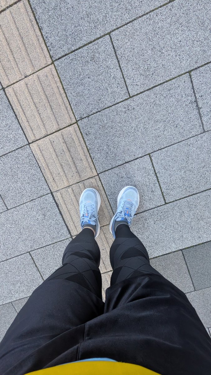 装備紹介用に再掲された水色のシューズと黒いタイツ・パンツ